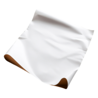 Perfectly Crumpled White Paper Background for Creative Projects png