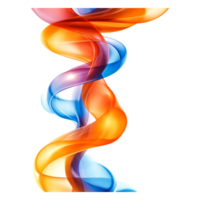 Abstract Colorful Spiral Design with Flowing Light Waves and Motion png