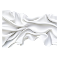 Luxurious White Fabric Texture with Elegant Soft Draping Waves png