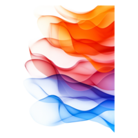 Colorful Abstract Wave Patterns Flowing Over Each Other in Soft Layers png