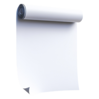 Blank Roll of Paper Ready for Creative Work or Project Use png