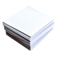 Clean Stack of Blank Paper Sheets on a png