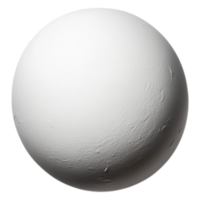 White Sphere Texture on Plain Background for Graphic Design Use png