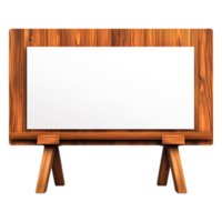 Wooden Easel with Blank Canvas for Creative Art Display png