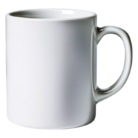 Empty Plain White Coffee Mug on a for Mockups png