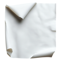 Crumpled White Paper Texture for Creative Design Background Use png