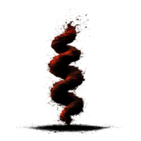 Abstract red spiral shape with dynamic flow and texture effects png
