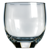 Elegant Crystal Glass with Smooth Edges and Refined Design png