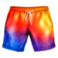 Vibrant Gradient Swim Trunks for Summer and Beach Activities png