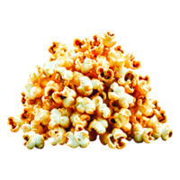 Pile of Freshly Popped Buttered Popcorn Ready for Enjoyment png