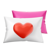 Pillow with heart icon png