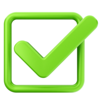 Green check mark icon on black background png