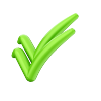 A green check mark on a black background png