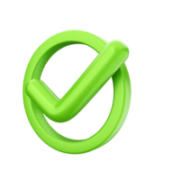 A green check mark on a black background png