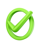 A green check mark on a black background png