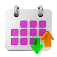 A calendar icon with an arrow pointing to the right png
