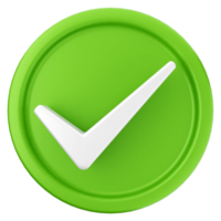A green check mark icon on a black background png