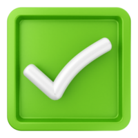 A green check mark icon on a black background png