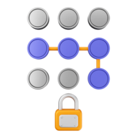 A lock and a padlock on a black background png