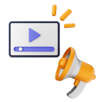 A player and a megaphone are shown png