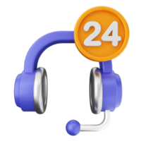A headset with the number 24 and a phone png