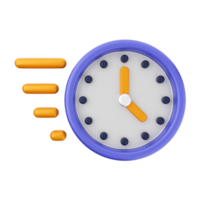 A clock with a moving arrow on it png
