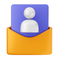 Email icon with person icon png