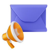 Email and megaphone icon png