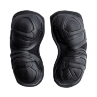 Durable Black Knee Pads Protection on transparent background. png