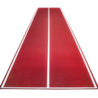 Red Running Track Athletic Field on transparent background. png