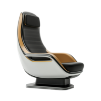 Sleek Modern Airplane Seat Design on transparent background. png