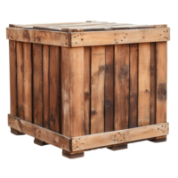 Sturdy Storage Crate Isolated on transparent background. png