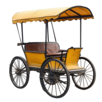 Vintage Pedicab White Background on transparent background. png