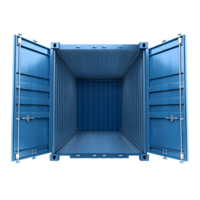 Empty Shipping Container Open isolated on transparent background png