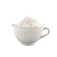White Bowl Full of Flour isolated on transparent background png