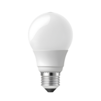 a standard LED light bulb isolated on transparent background png
