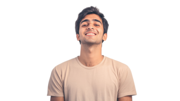 A man is smiling while standing up png