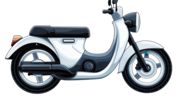 Classic scooter design in a modern style showcasing intricate details and a sleek form png