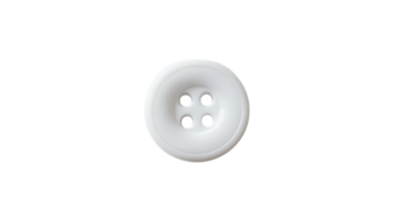 White button with four holes displayed on a plain background, showcasing simple design and craftsmanship png