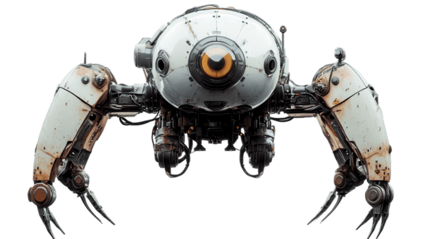 robot con multiplo meccanico braccia vetrine Avanzate design e ingegneria nel un' futuristico ambientazione png