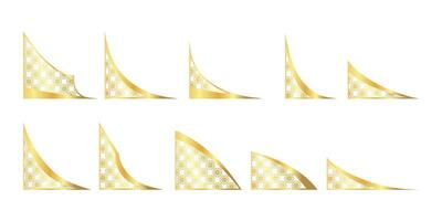 Islamic Pattern Gradient Corner vector
