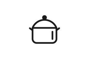 pan icon line minimal design vector