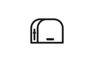toaster icon line minimal design vector