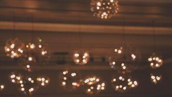 A room with many chandeliers hanging from the ceiling video