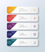 Business infographic design template with icon. vector