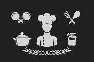 Bakery style ornaments for design logos or different things like pen, chef, and many things vector