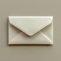 Elegant envelope mockup on neutral background, perfect for branding photo