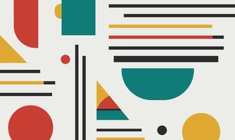 colorful abstract flat pattern line vector