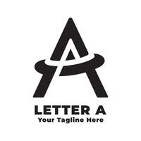 Letter A Logo Simple Design With Flat Background vector