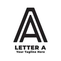 Simple Logo Letter A Design Illustration vector